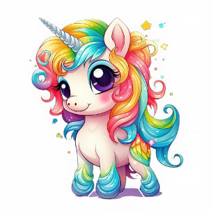 Anime Cartoon Regenboog Eenhoorn Stropdas