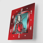 Anime Cartoon Vampire Girl Wall klok (Hoek)