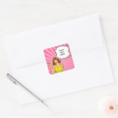 ANIME, CARTOON, VIERKANTE STICKER (Envelop)