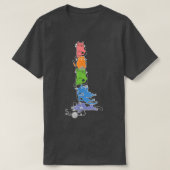 Anime Cat - Cute Kawaii Cat Ramen Noodle Anime Nek T-shirt (Design voorkant)