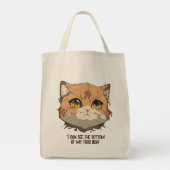 Anime Cat Face Tote Bag (Achterkant)