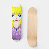 Anime Cat Girl Persoonlijk Skateboard (Voorkant)