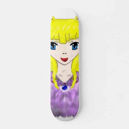 Anime Cat Girl Persoonlijk Skateboard (Voorkant)