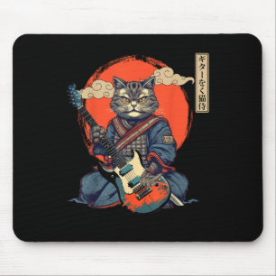 Anime Cat Japanese Samurai Tattoo Kawaii Ninja Gui Muismat