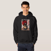 Anime Cat Ramen Instant Noodles Funny Japanese Cat Hoodie (Voorkant volledig)