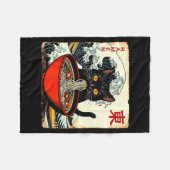 Anime Cat Ramen Japanese Funny Graphic Tees Kawaii Fleece Deken (Voorkant (Horizontaal))