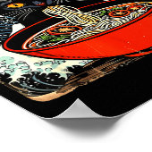 Anime Cat Ramen Japanese Funny Graphic Tees Kawaii Poster (Hoek)