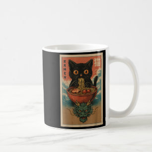 Anime Cat Ramen Japanse Grappige Kunst Kawaii en K Koffiemok