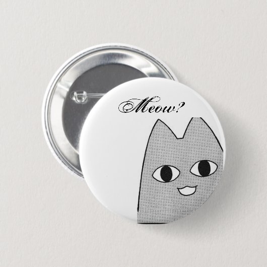 Anime cat ronde button 5,7 cm (Voorkant /achterkant)