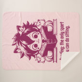 Anime Catboy leest een boek en grappige boekenquot Sherpa Deken (Voorkant (horizontaal))