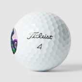 Anime Catgirl Night Glow Golfballen (Logo)