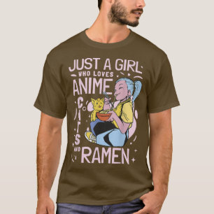 Anime Cats & Ramen Girl Japan T-shirt
