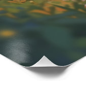 Anime Celestial Fox in een Starlit Forest Perfect Poster (Hoek)