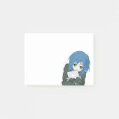 Anime Character Blue Hair Post-it® Notes (Voorkant)