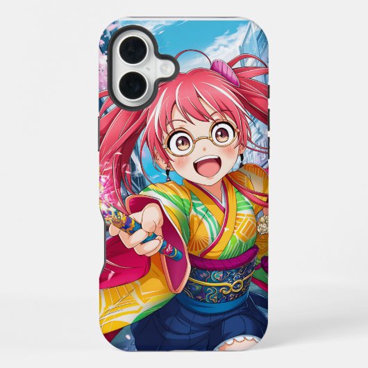 Anime Character Phone Case Design iPhone Hoesje (Achterkant)