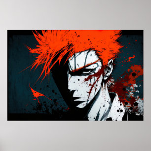 Anime Character Waterverf Wall Art Poster
