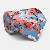 Anime Cherry Blossom Floral Stropdas (Opgerold)