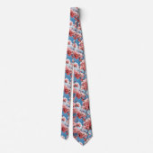 Anime Cherry Blossom Floral Stropdas (Achterkant)