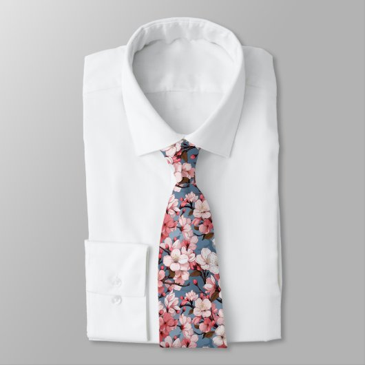 Anime Cherry Blossom Floral Stropdas (Gebonden)
