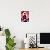 Anime Cherry Blossom Samurai Wall Art Poster (Thuiskantoor)