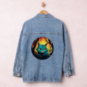Anime Cheshire Cat Alice in Wonderland Denim Jacket (Hangar)