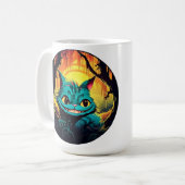 Anime Cheshire Cat Alice in Wonderland Koffiemok (Voorkant links)