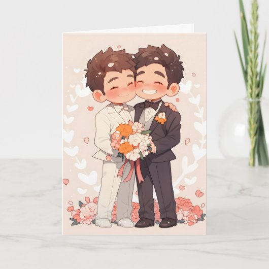 Anime Chibi Boys Gay Wedding (Voorkant)