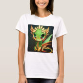Anime Chibi Dragon Women's Basic T-Shirt (Voorkant)