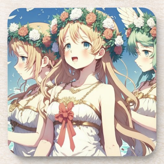 Anime Chor Bier Onderzetter (Voorkant)