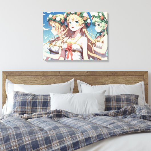 Anime Chor Canvas Afdruk (Insitu (Slaapkamer))