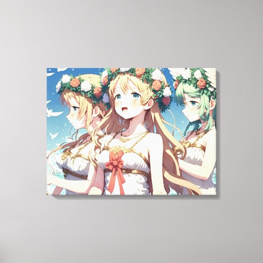 Anime Chor Canvas Afdruk (Voorkant)