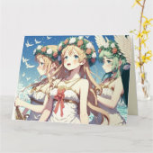 Anime Chor Kaart (Gele Bloem)