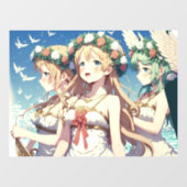 Anime Chor Raamsticker (Vel)