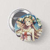 Anime Chor Ronde Button 5,7 Cm (Voorkant /achterkant)