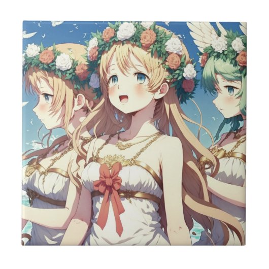 Anime Chor Tegeltje (Voorkant)