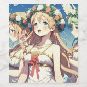 Anime Chor Wijn Etiket (Enkel label)