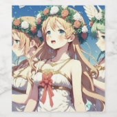 Anime Chor Wijn Etiket (Enkel label)