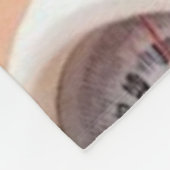 Anime Chubby Meisje Foto, Schattige Zwart Hoofd Li Fleece Deken (Hoek)