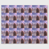 Anime City Girl Day Dreaming over Skyline Cadeaupapier (Vlak)