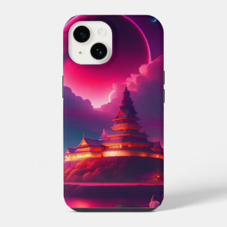 Anime city iPhone 14 hoesje