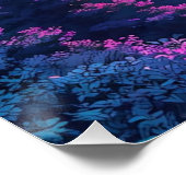 Anime City Mountain Landschap Neon Sunset Perfect Poster (Hoek)