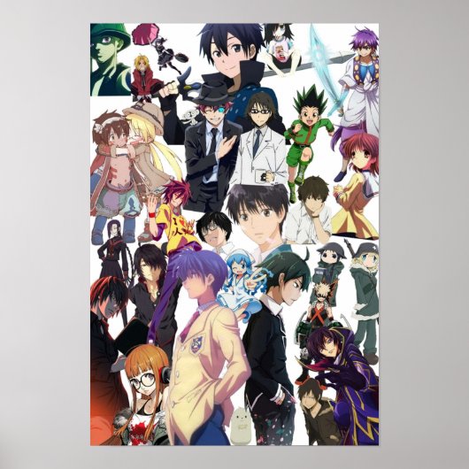 Anime Collage 1 Poster (Voorkant)