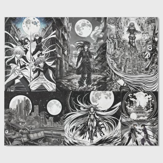 Anime Coloring Book Cadeaupapier (Vlak)