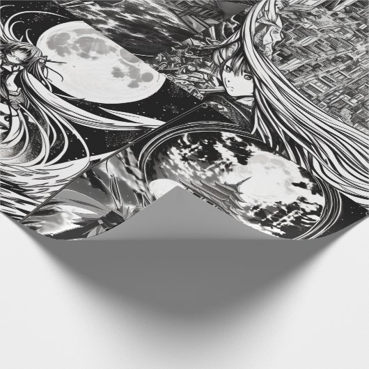 Anime Coloring Book Cadeaupapier (Hoek)