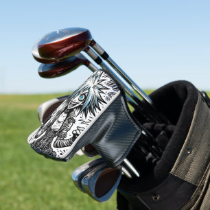 Anime Comic Vrolijke Kunst Origineel Blu_Eyes Blac Golfheadcover