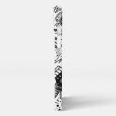 Anime Comic Vrolijke Kunst Origineel Blu_Eyes Blac iPhone Hoesje (Linkerkant)