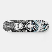 Anime Comic Vrolijke Kunst Origineel Blu_Eyes Blac Persoonlijk Skateboard (Horizontaal)