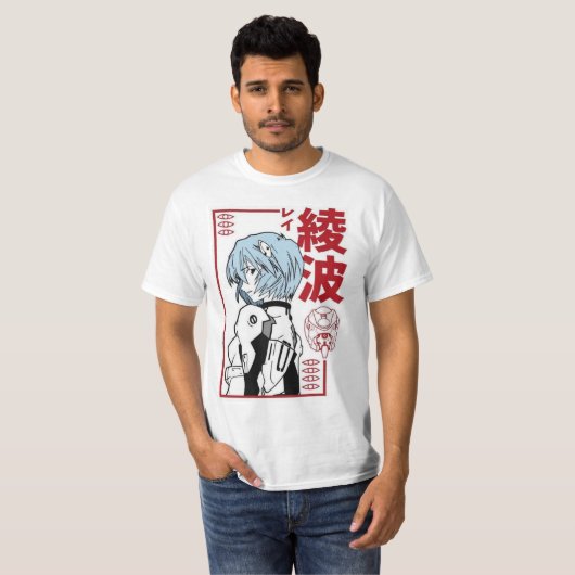 Anime comics-robots t-shirt (Voorkant volledig)