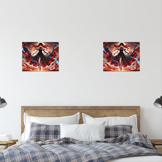 Anime Command the Flames, Omarm het aangepaste Sto Muurkunst Sets (Slaapkamer)