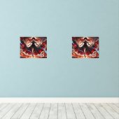 Anime Command the Flames, Omarm het aangepaste Sto Muurkunst Sets (Houten vloer)